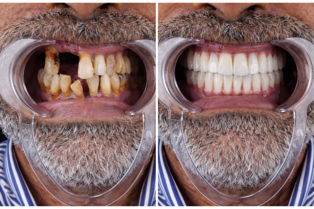 Dentiste Porto avant après