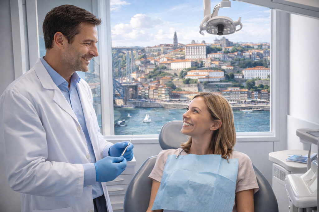 dentiste avec patiente clinique dentaire porto portugal tourisme dentaire